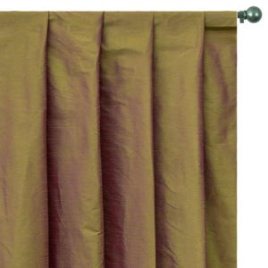 Lime Green And Pink Art Silk Curtain Panels, Faux Silk Curtains (Rod Pocket, Grommet, Box Pleat, Three Pinch Pleat, Tab Top, Plain Ring Top)