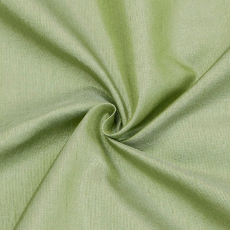 Light Green Art Silk Fabric by the Yard Faux Silk Curtain Etsy