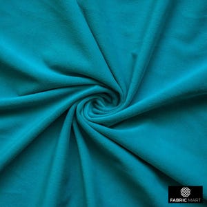 High Quality Plush Velvet Fabric By The Yard / Metre, 54" Velvet Fabric, Fashion Velvet, Soft Curtain Upholstery Velvet - Turquoise Velvet