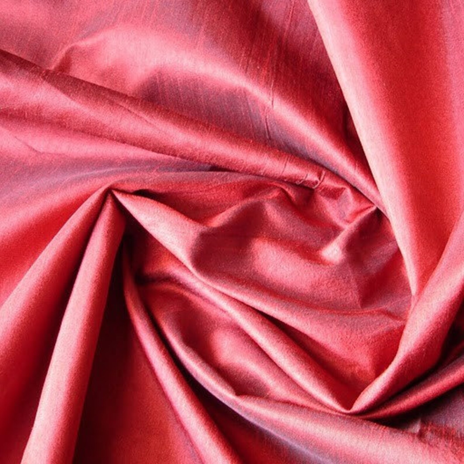 Crimson Art Silk Fabric By The Yard Silk Curtain Fabric Etsy