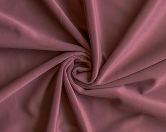 High Quality Plush Velvet Fabric By The Yard / Metre, 54" Velvet Fabric, Fashion Velvet, Soft Curtain Upholstery Velvet - Dusky Pink Velvet