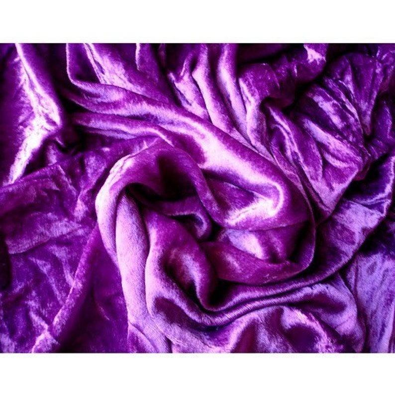 WHOLESALE OFFER 10/% OFF 6 Yards Violet Velvet Fabric