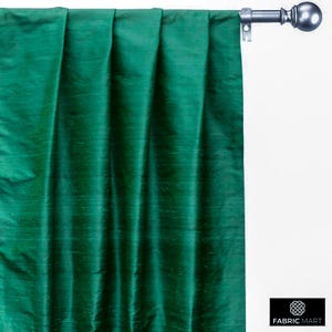 Light Emerald Green Silk Dupioni Curtain Panels (Rod Pocket, Grommet,Box Pleat,Three Pinch Pleat,Tab Top and Plain Ring Top)