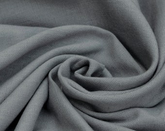 Light Gray Cotton Linen Fabric By The Yard / Metre, Decorative Linen Fabric, Wholesale Linen Fabric For Curtain, Apparel Linen Fabric