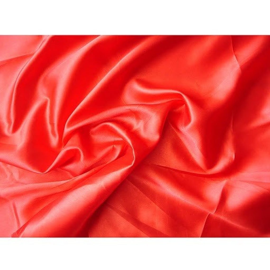 Red Satin Fabric 1 Yard Etsy