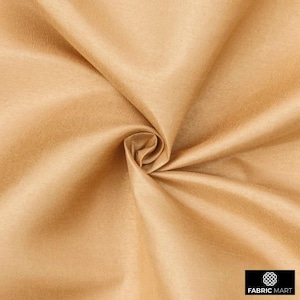 Light Beige Art Silk Fabric By The Yard / Metre, Faux Silk Curtain Fabric, Dress Fabric, Wholesale Art Silk Fabric, Slub Faux Silk Fabric