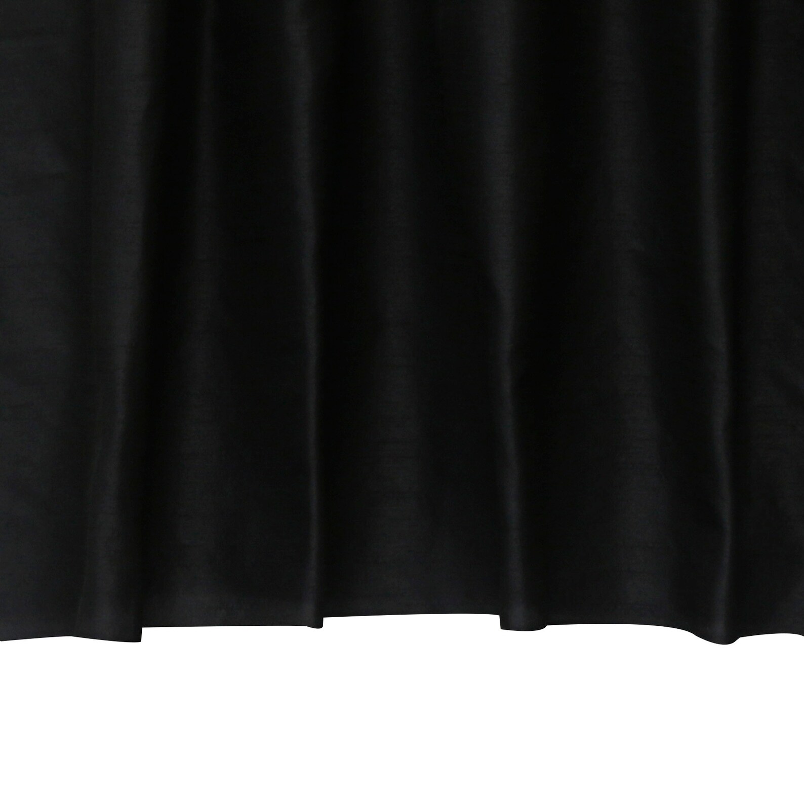 Black Art Silk Curtain Panels Faux Silk Curtains rod Pocket - Etsy