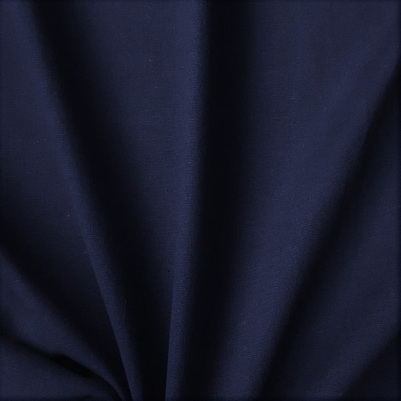 Navy Blue Cotton Linen Fabric by the Yard / Metre, Decorative Linen Fabric, Wholesale  Linen Fabric for Curtain, Linen Fabric Apparel - Etsy