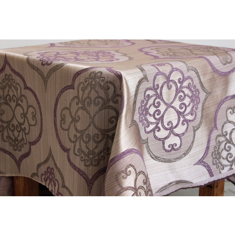 Geometric Lavender Damask Curtain Fabric Upholstery Fabric Etsy