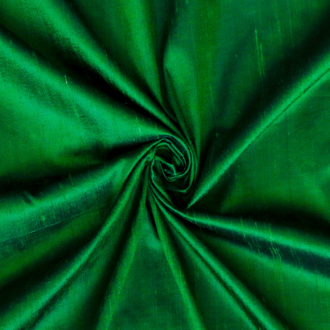 Forest Green Silk Fabric op maat gesneden Zijde stof Silk Etsy