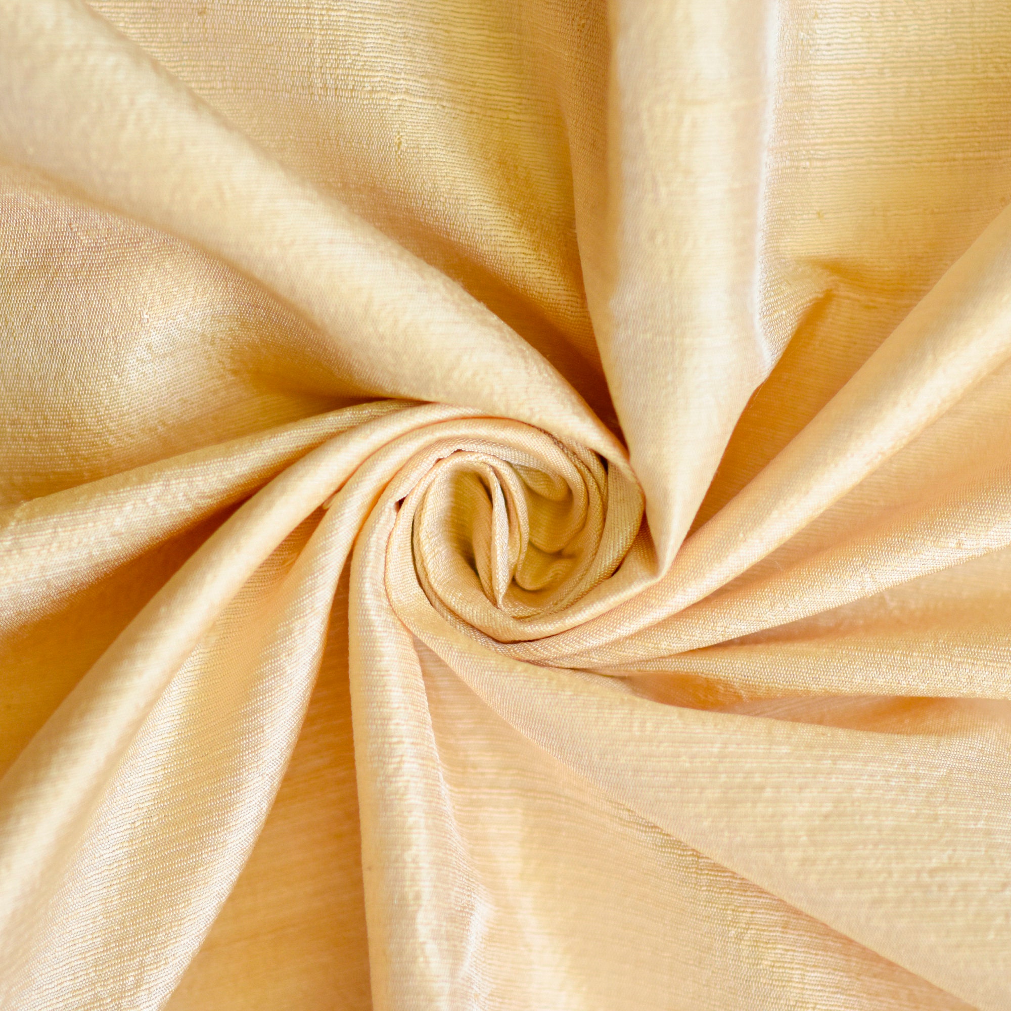 Light Gold Silk Fabric by the Yard Silk Fabric Silk Dupioni Etsy Canada