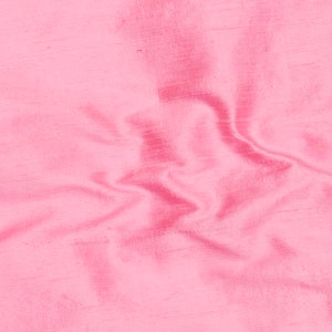 Light Pink 100% Pure Silk Fabric by the Yard, 41 Inch Pure Silk Dupioni ...