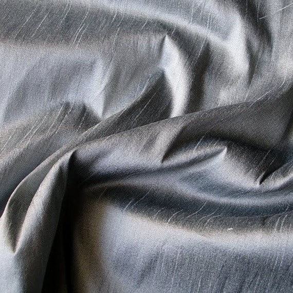 Pearl Grey Art Silk Fabric By The Yard Silk Curtain Fabric Etsy