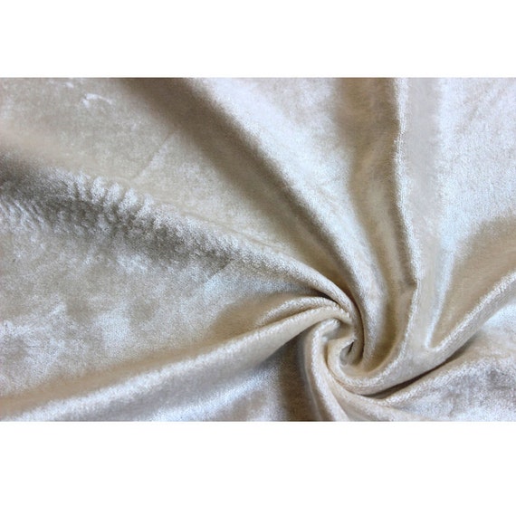 Ivory Cotton Velvet Upholstery Weight Fabric Commercial Fabric Etsy