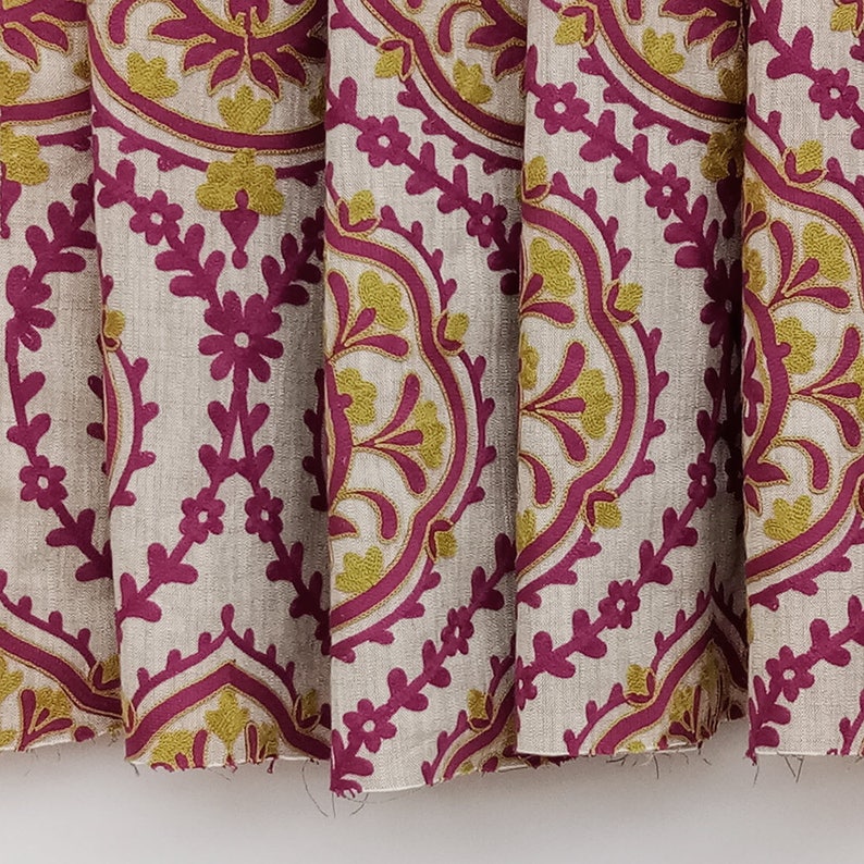 Lime Green and Fuchsia Pink Damask Curtain Fabric by the Yard Etsy