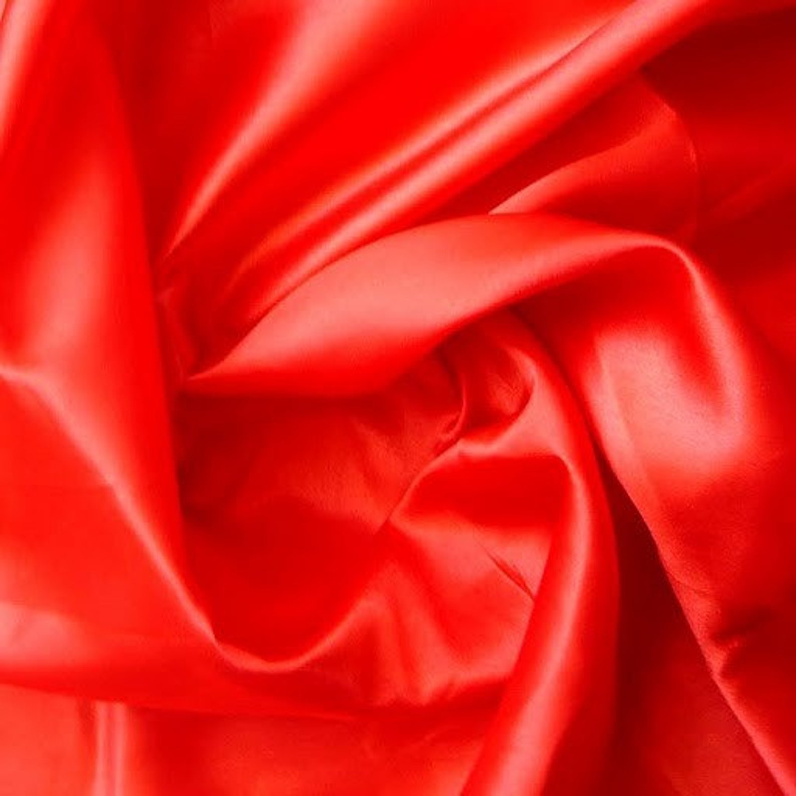 Red Satin Fabric 1 Yard Etsy