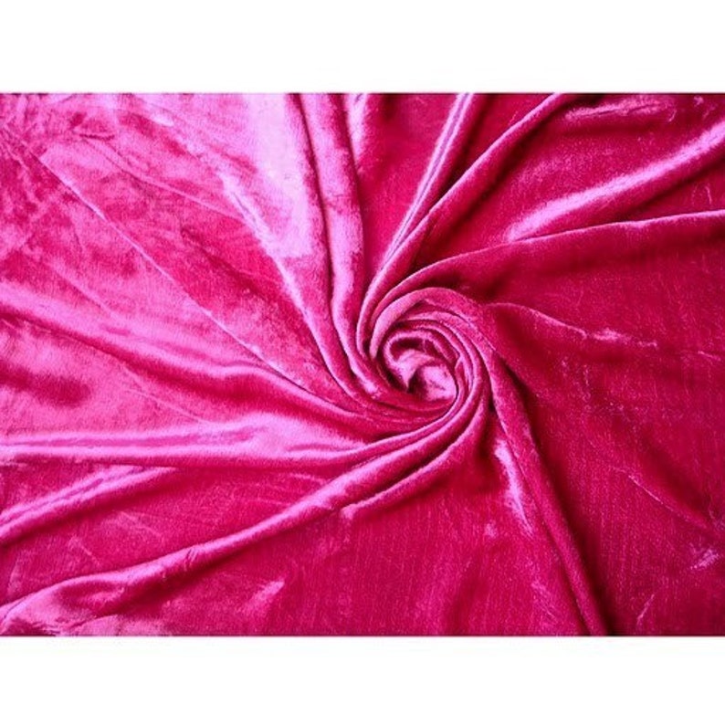 Fuchsia Pink Velvet Fabric Yardage Curtain Fabric Fashion Etsy
