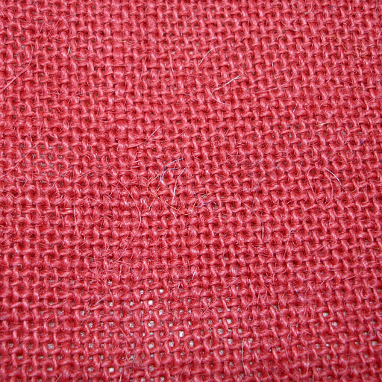 Red Burlap Fabric 1 Yard Etsy