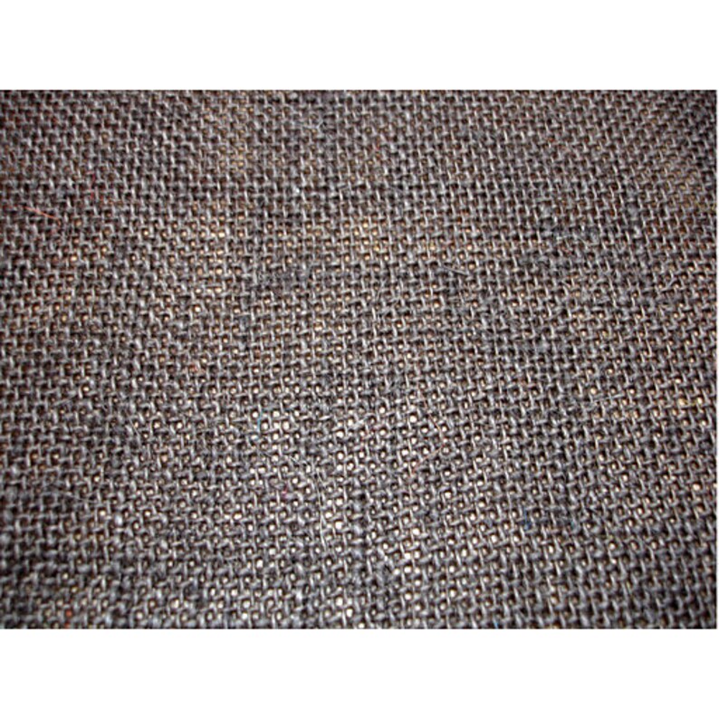 Dark Brown Burlap Fabric 1 Yard Etsy