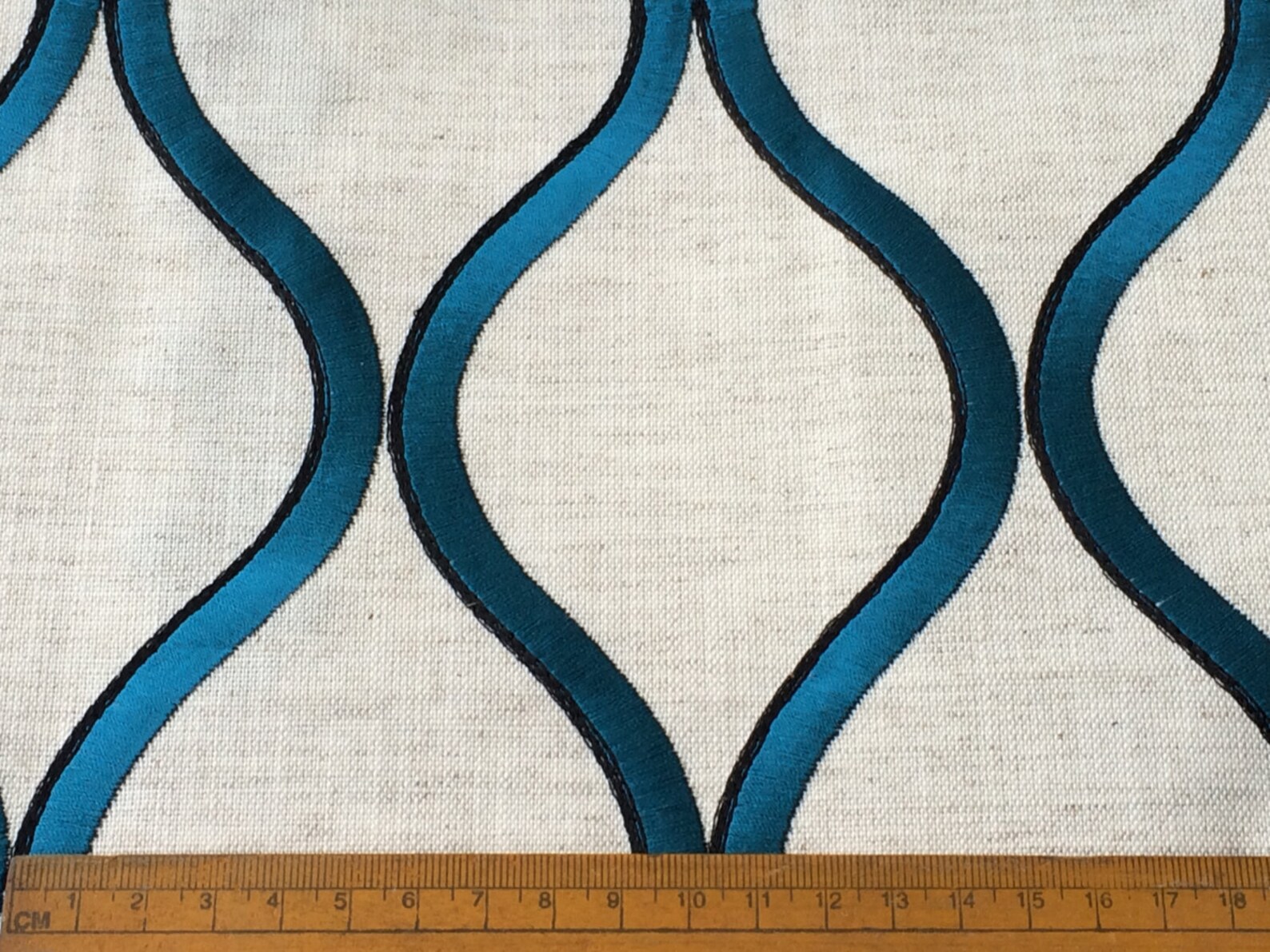 Blue Lagoon Linen Curtain Fabric By The Yard Upholstery Fabric Etsy