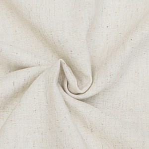 Ivory Cotton Linen Fabric By The Yard / Metre, Decorative Linen Fabric, Wholesale Linen Fabric For Curtain, Apparel Linen Fabric