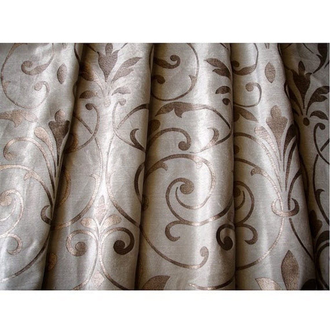 Pearl Blossom Ivory Velvet Fabric With Pearl Print with Slub Etsy