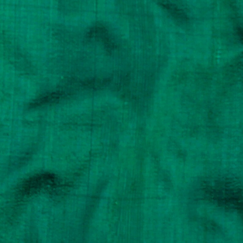 Dark Peacock Green Silk Fabric by the Yard Silk Fabric Silk Etsy