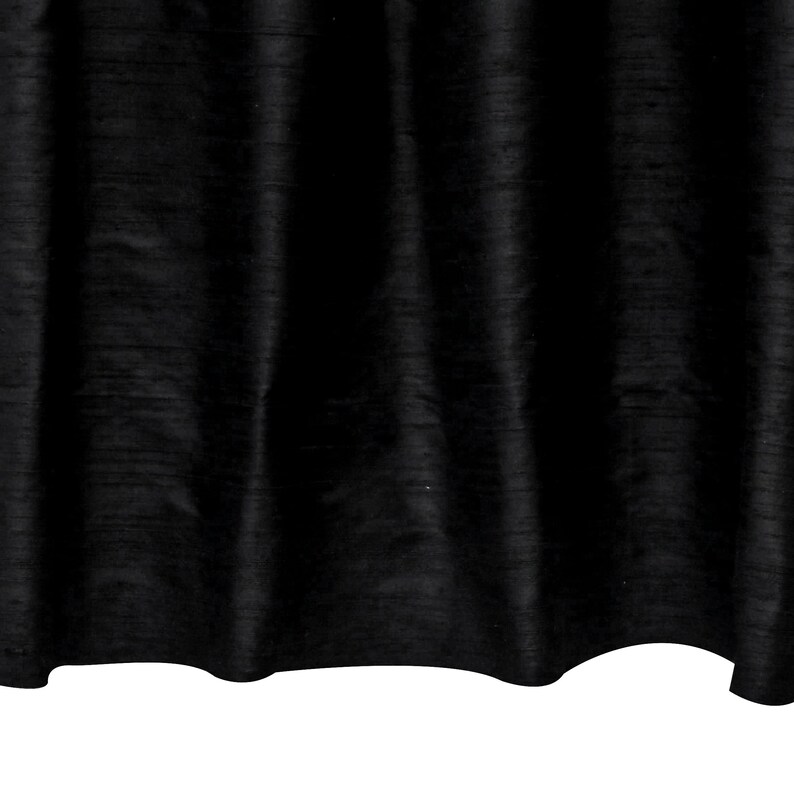 Black 100 Pure Silk Fabric by the Yard Pure Silk Fabric Etsy UK