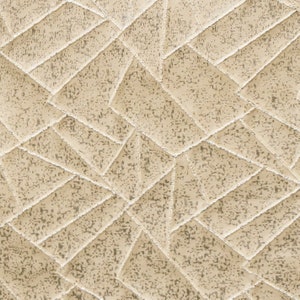 Beige Mosaics Foil Printed Fabric By The Yard / Metre, Mosaic Textured Fabric, Jacquard Fabric, Curtain Drapery Fabric, Fabric For Couch