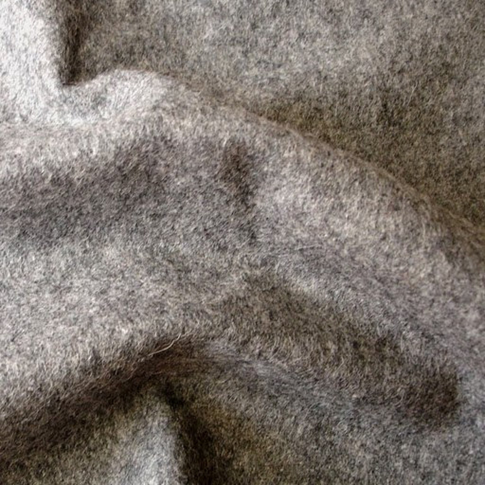Light Grey Felt Fabric 1 Yard Etsy