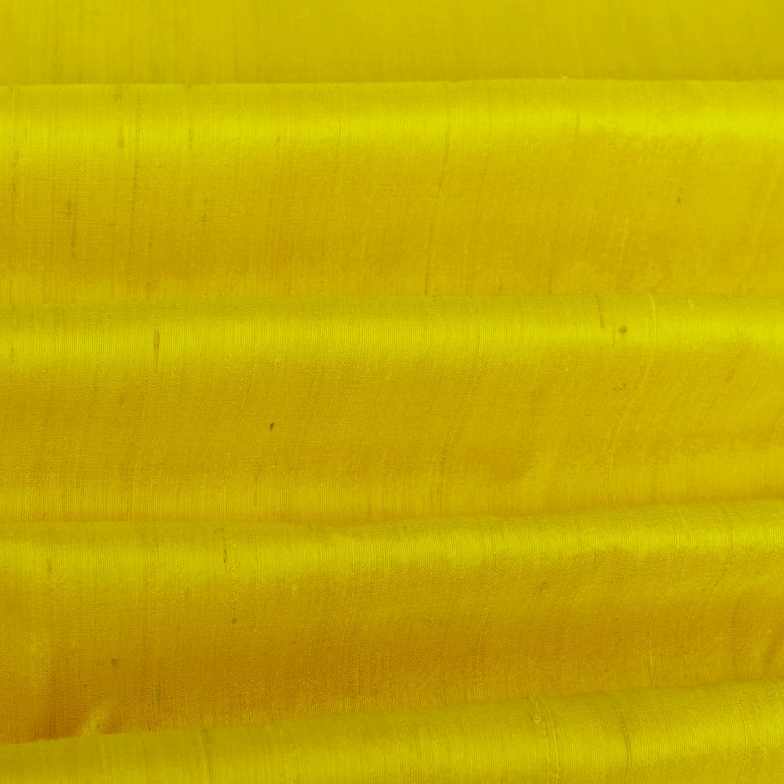 Bright Yellow Silk Fabric By The Yard Silk Fabric Silk Etsy