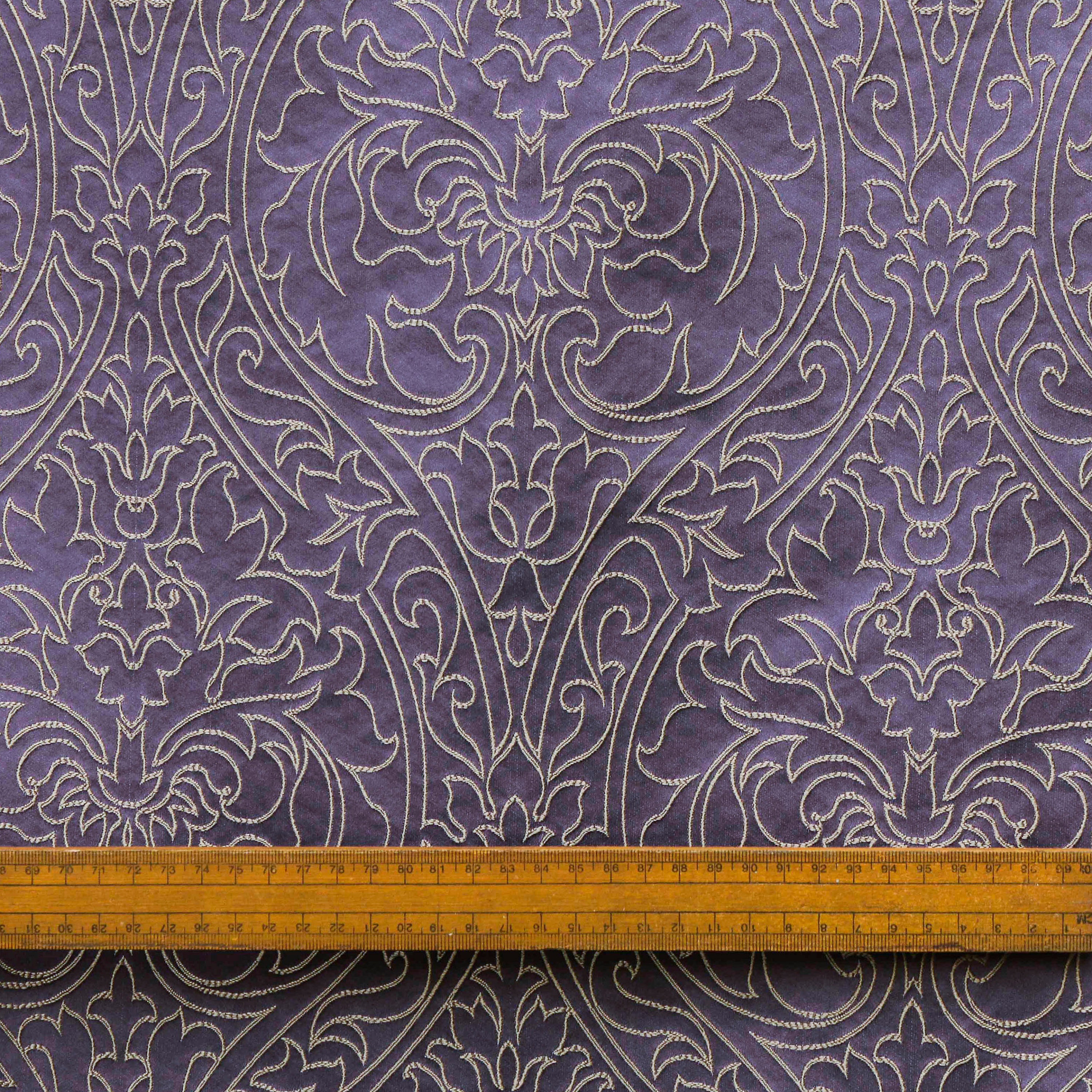 Royal Damask Flocking Velvet Upholstery Fabric / Purple/Gold / Sold By The  Yard Shop Royal Damask Flocking Velvet Upholstery Fabric Purple Gold by the  Yard : Online Fabric Store by the yard