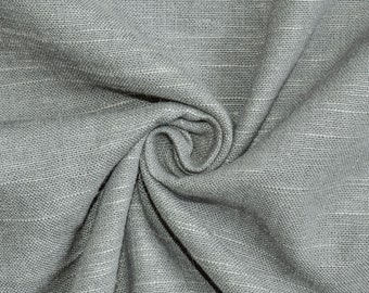 Heavy Weight Linen Fabric By The Yard / Metre, Solid Linen Fabric, Dusty Blue Linen Fabric, Upholstery Linen Fabric, Linen For Home Decor