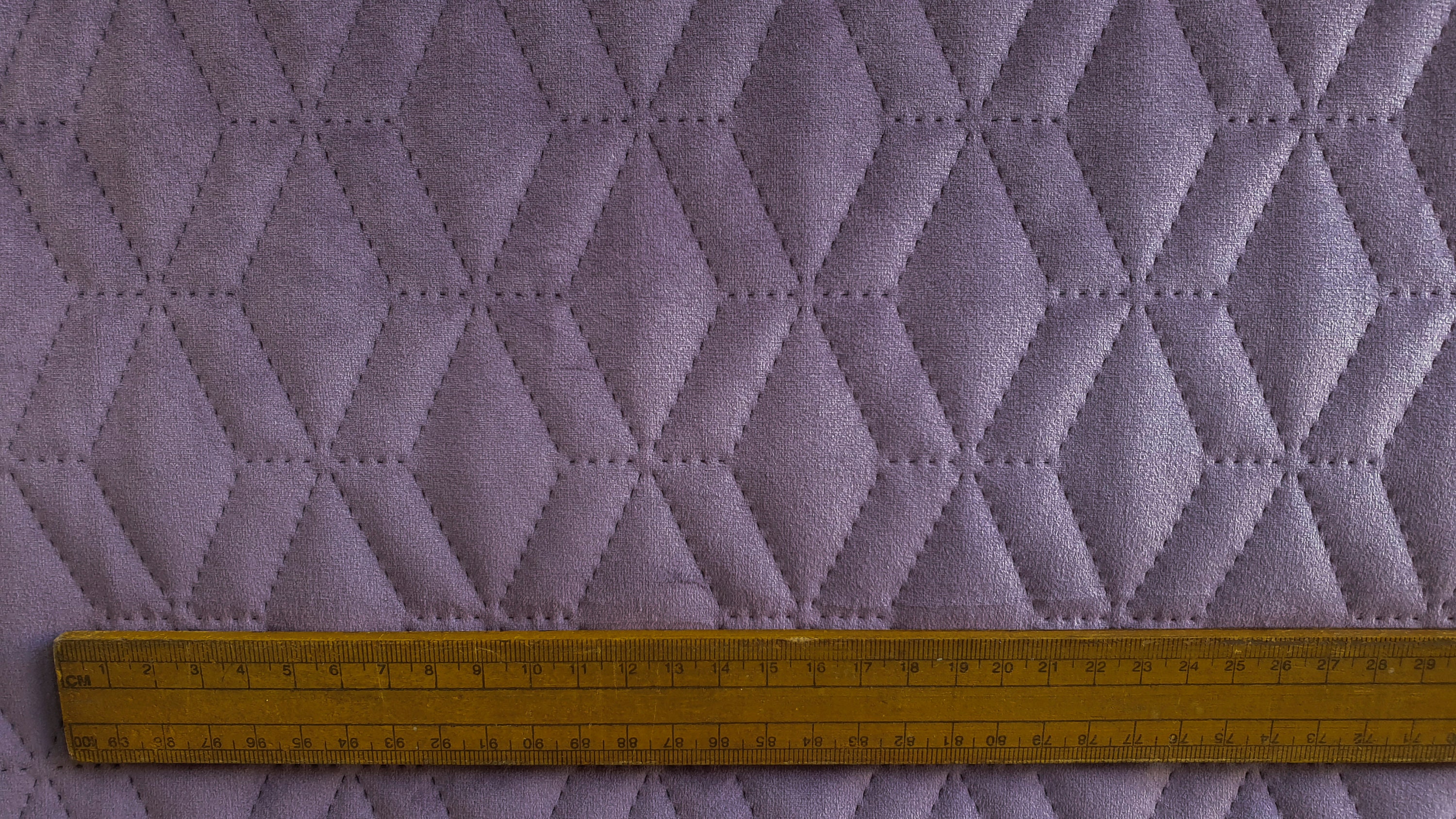 Light Purple Quilted Velvet Fabric by the Yard Geometric Etsy