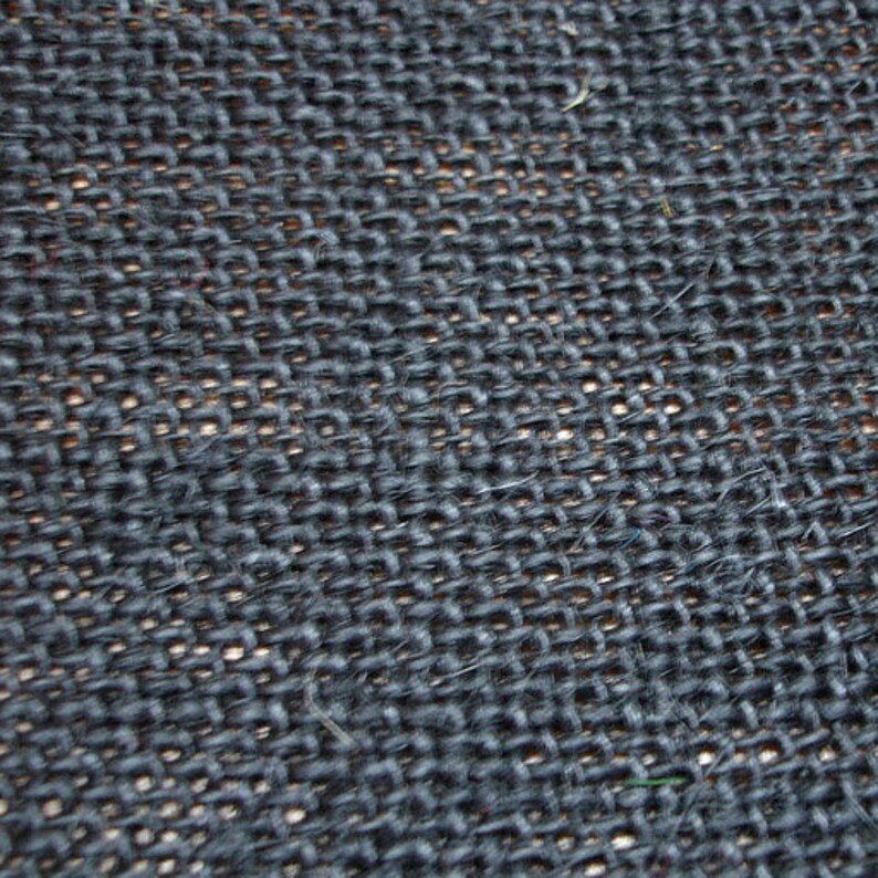 Black Burlap Fabric 1 Yard Etsy