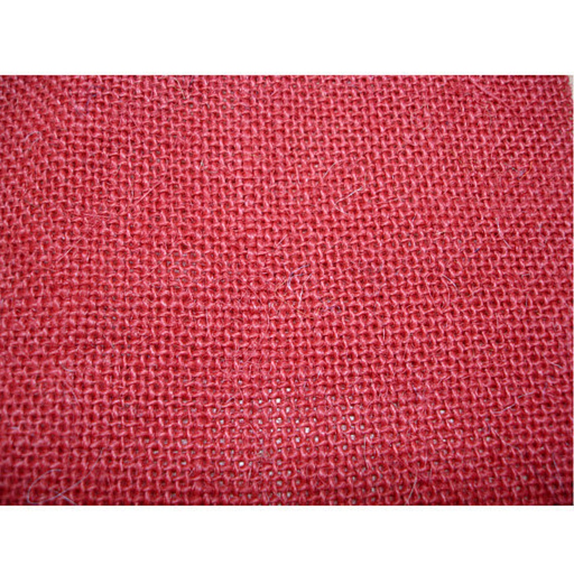 Red Burlap Fabric 1 Yard Etsy