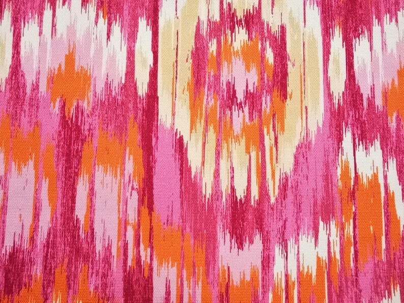 Fuchsia Ombre Geometry Curtain Fabric by the Yard Upholstery Etsy