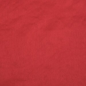 Blood Red Art Silk Fabric By The Yard, Faux Silk Curtain Fabric, Dress Fabric, Wholesale Art Silk Fabric, Slub Faux Silk Fabric image 3