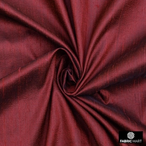 Kastanienbrauner Seidenstoff Meterware, 41 Zoll Kastanienbraun Polsterung Dupionseide Stoff, Slub Seidenstoff für Vorhänge, Brautkleid