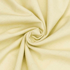 Light Yellow Cotton Linen Fabric By The Yard / Metre, Decorative Linen Fabric, Wholesale Linen Fabric For Curtain, Apparel Linen Fabric