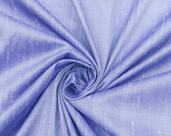Lavender Blue Silk Fabric By The Yard / Metre, 41 inch Lavender Blue Silk Dupioni Fabric, Wholesale Slub Silk fabric for Curtain, Upholstery