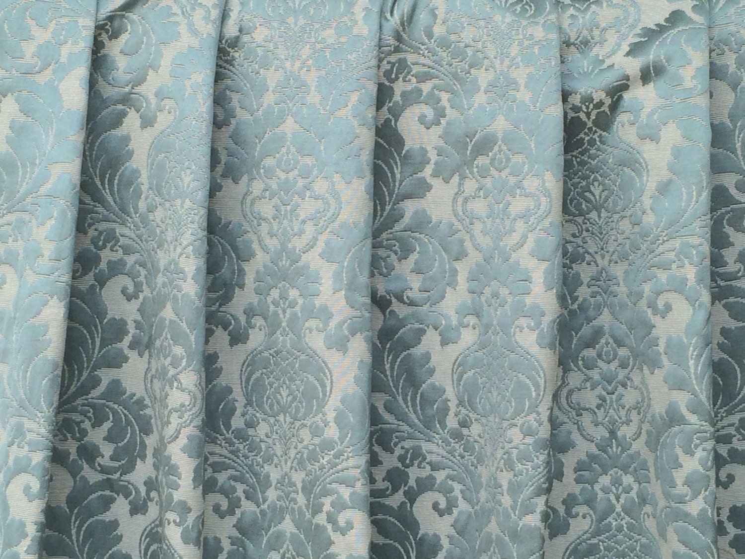 Teal Paradise Curtain Fabric by the Yard Upholstery Fabric Etsy India