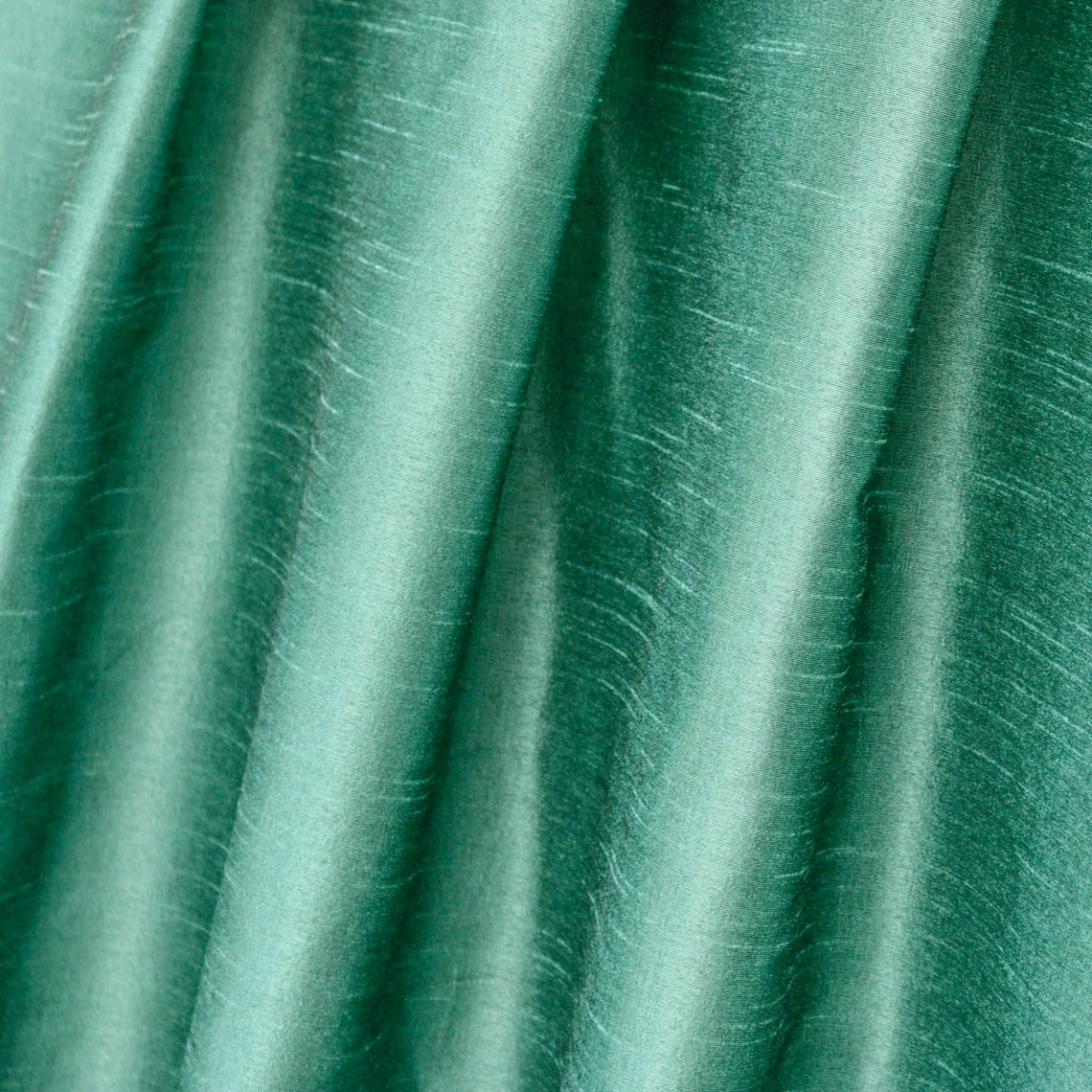Capri Sea Green Art Silk Fabric by the Yard Faux Silk Curtain Etsy