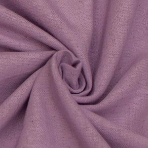 Lilac Cotton Linen Fabric By The Yard / Metre, Decorative Linen Fabric, Wholesale Linen Fabric For Curtain, Apparel Linen Fabric