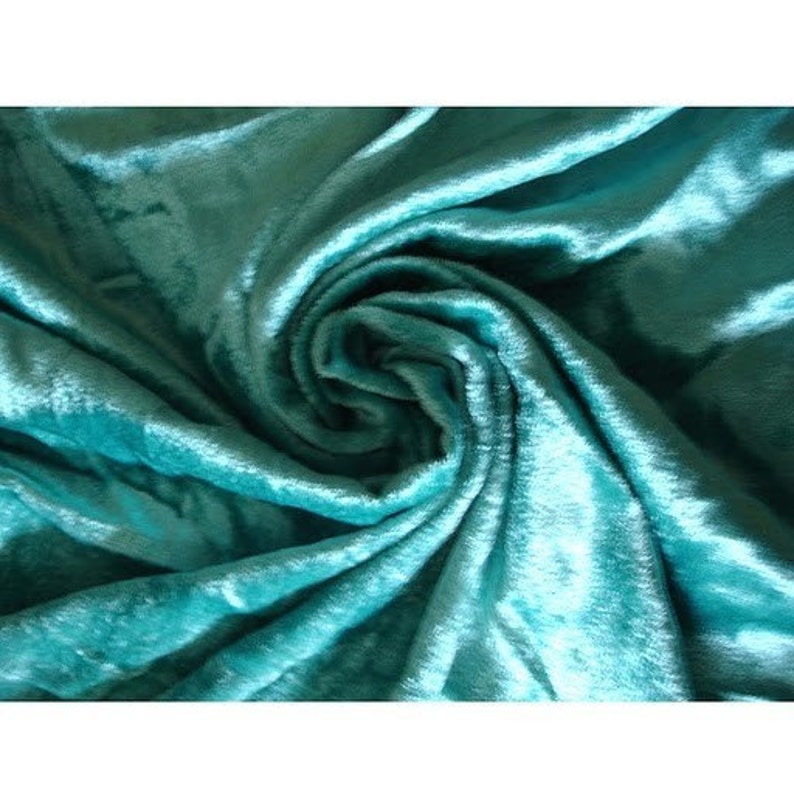 10 Yards Turquoise Velvet Fabric WHOLESALE OFFER 15/% OFF