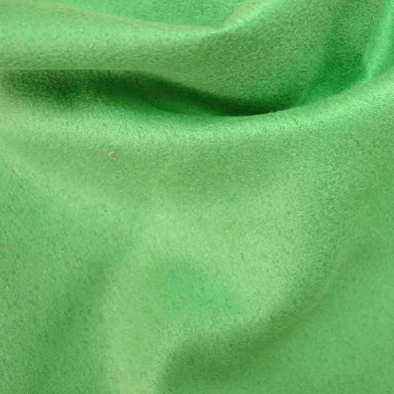 Emerald Green Faux Suede Fabric By The Yard Fake Suede | Etsy