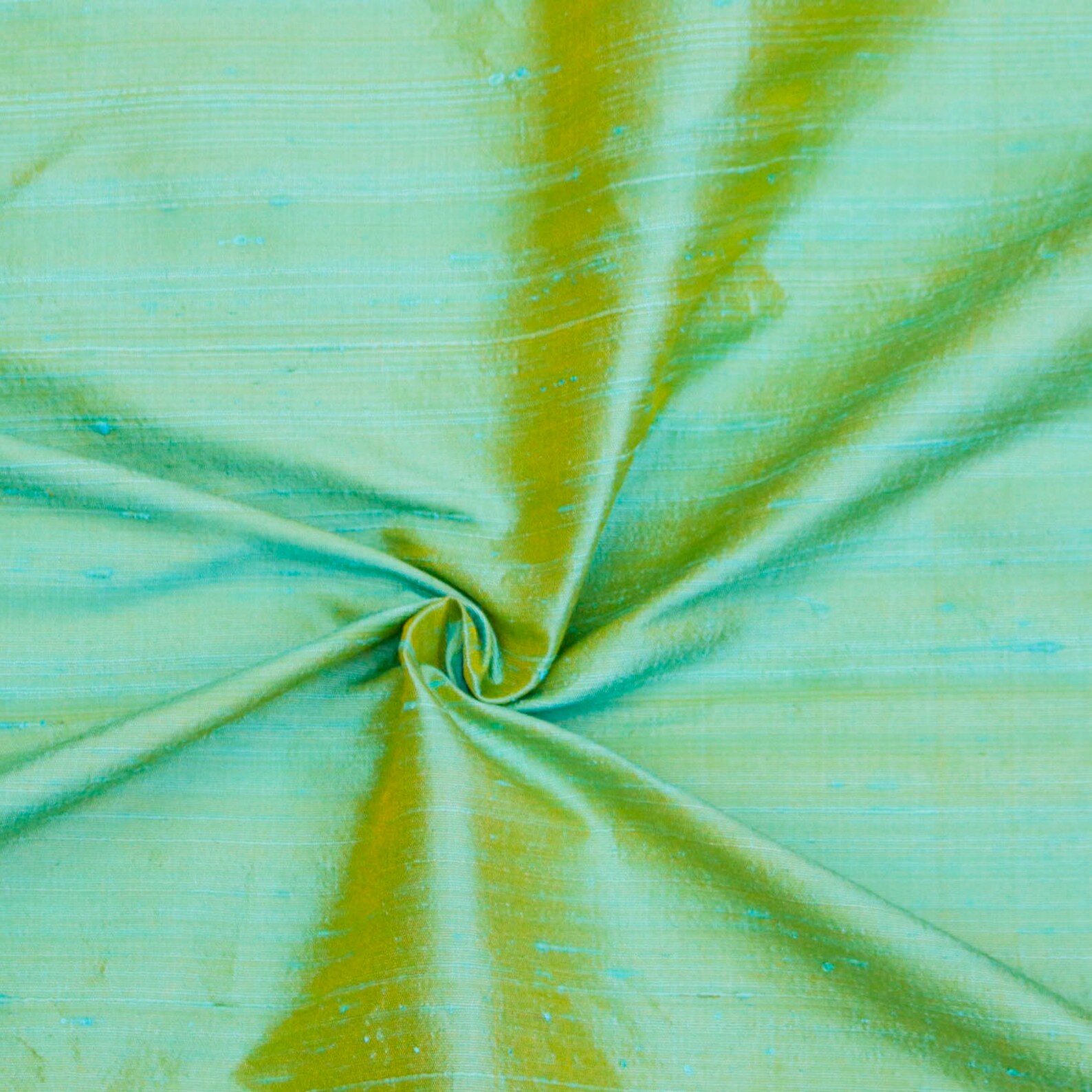 Sea Blue & Gold Silk Fabric by the Yard Silk Fabric Silk Etsy