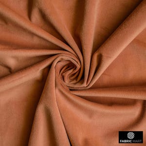 High Quality Plush Velvet Fabric By The Yard / Metre, 54&quot; Velvet Fabric, Fashion Velvet, Soft Curtain Upholstery Velvet - Tan Velvet