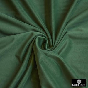High Quality Plush Velvet Fabric By The Yard / Metre, 54&quot; Velvet Fabric, Fashion Velvet, Soft Curtain Upholstery Velvet - Green Velvet