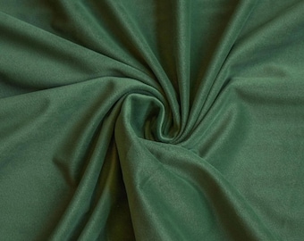 High Quality Plush Velvet Fabric By The Yard / Metre, 54" Velvet Fabric, Fashion Velvet, Soft Curtain Upholstery Velvet - Green Velvet